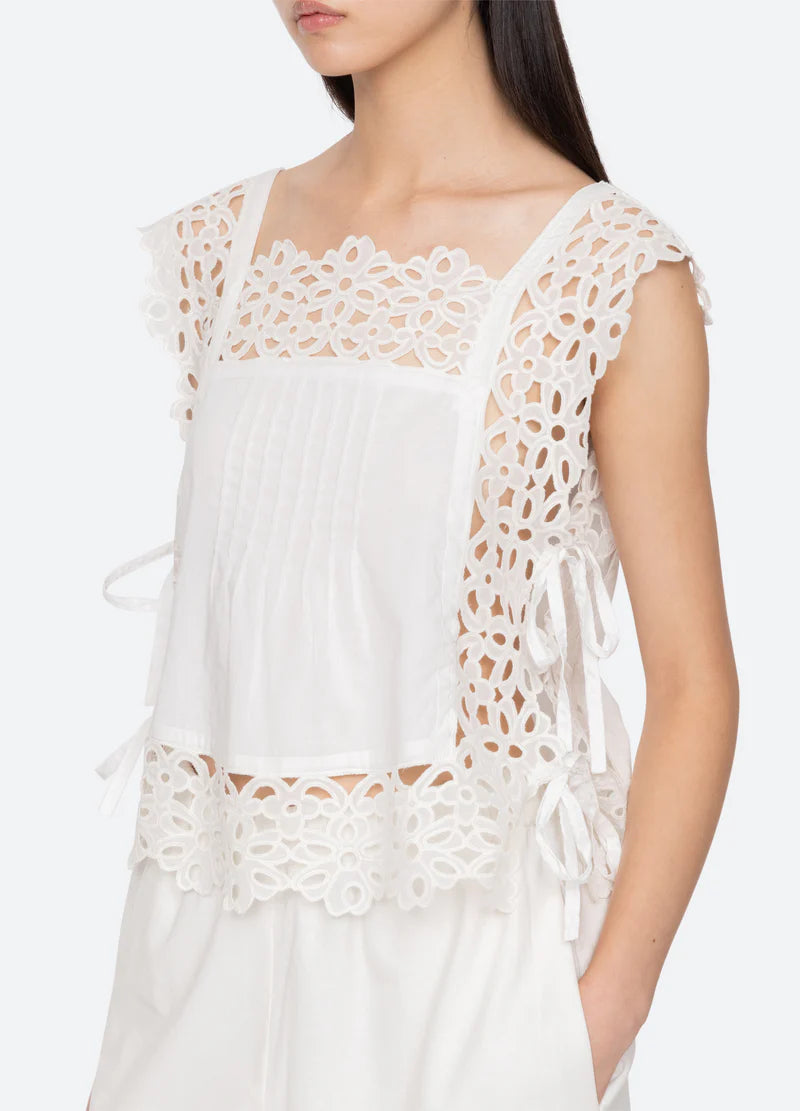 Leila Eyelet Sleveless Top