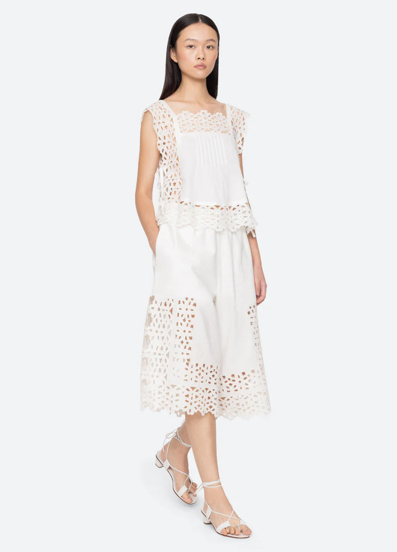 Leila Eyelet Sleveless Top