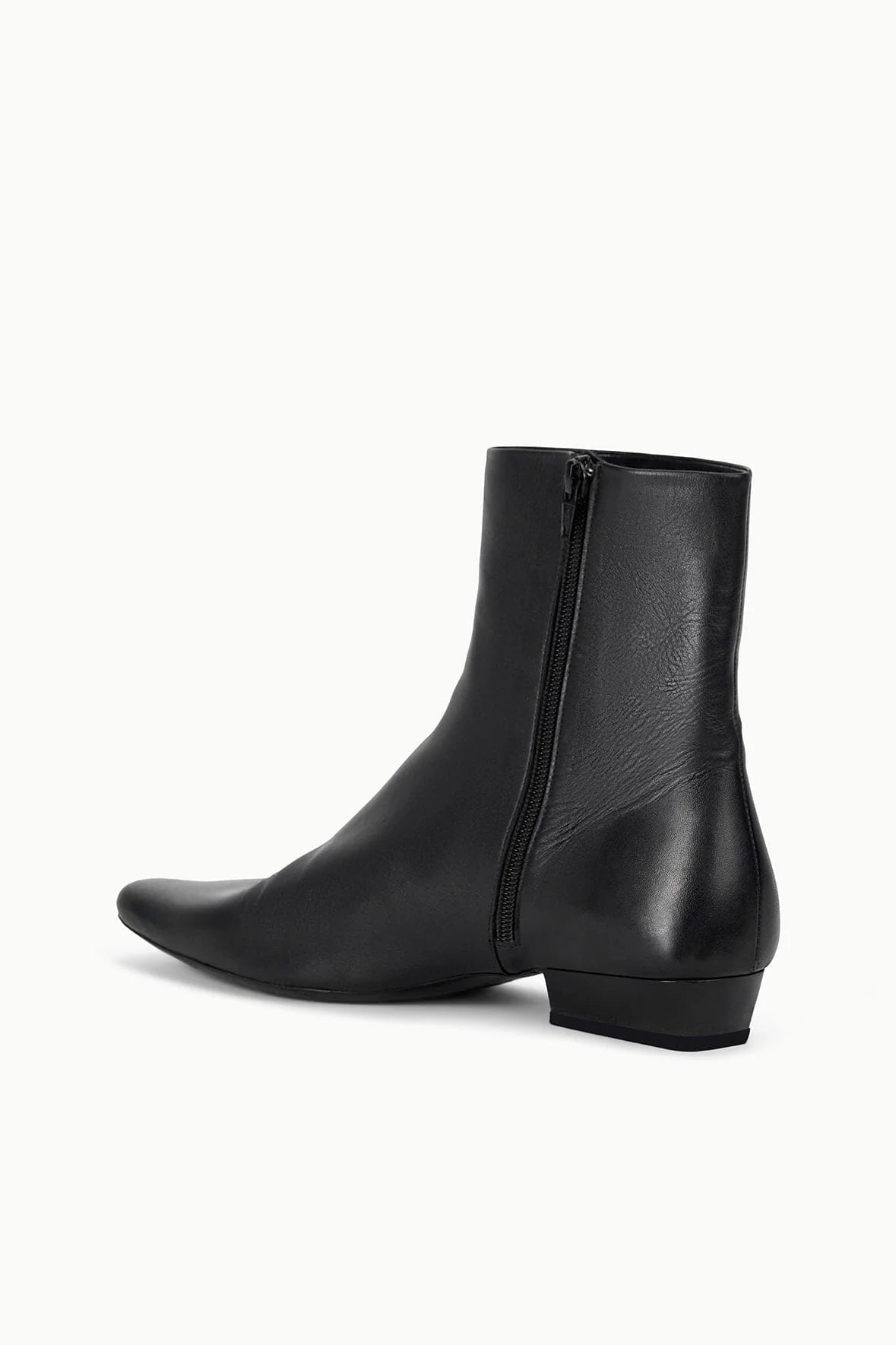 Wally Flat Ankle Boot in Black