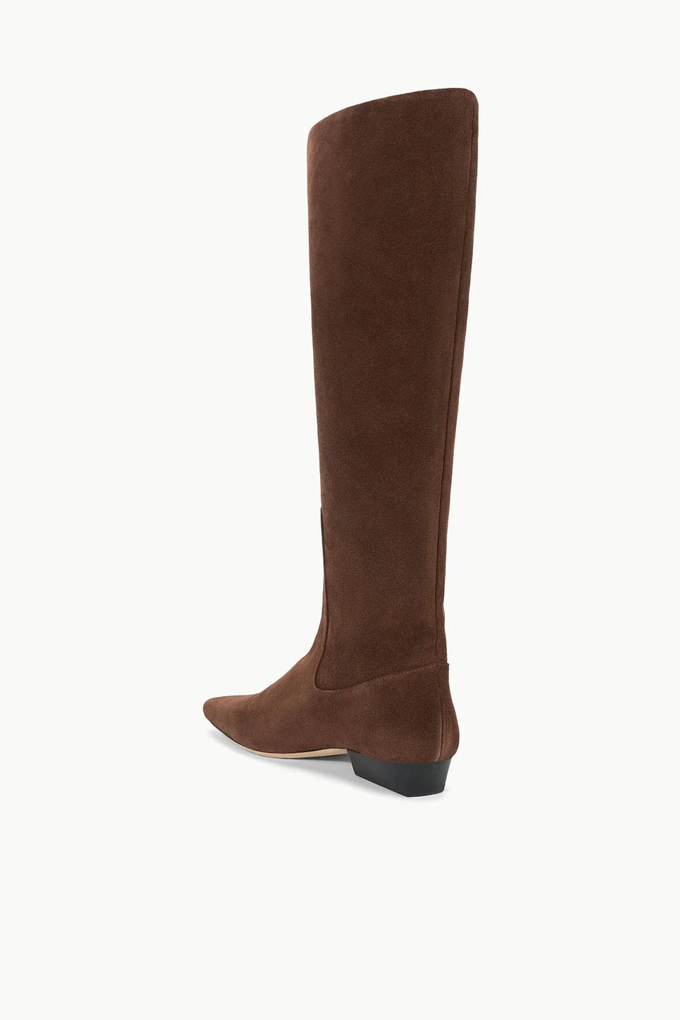 Wally Flat Boot Suede in Mahagony