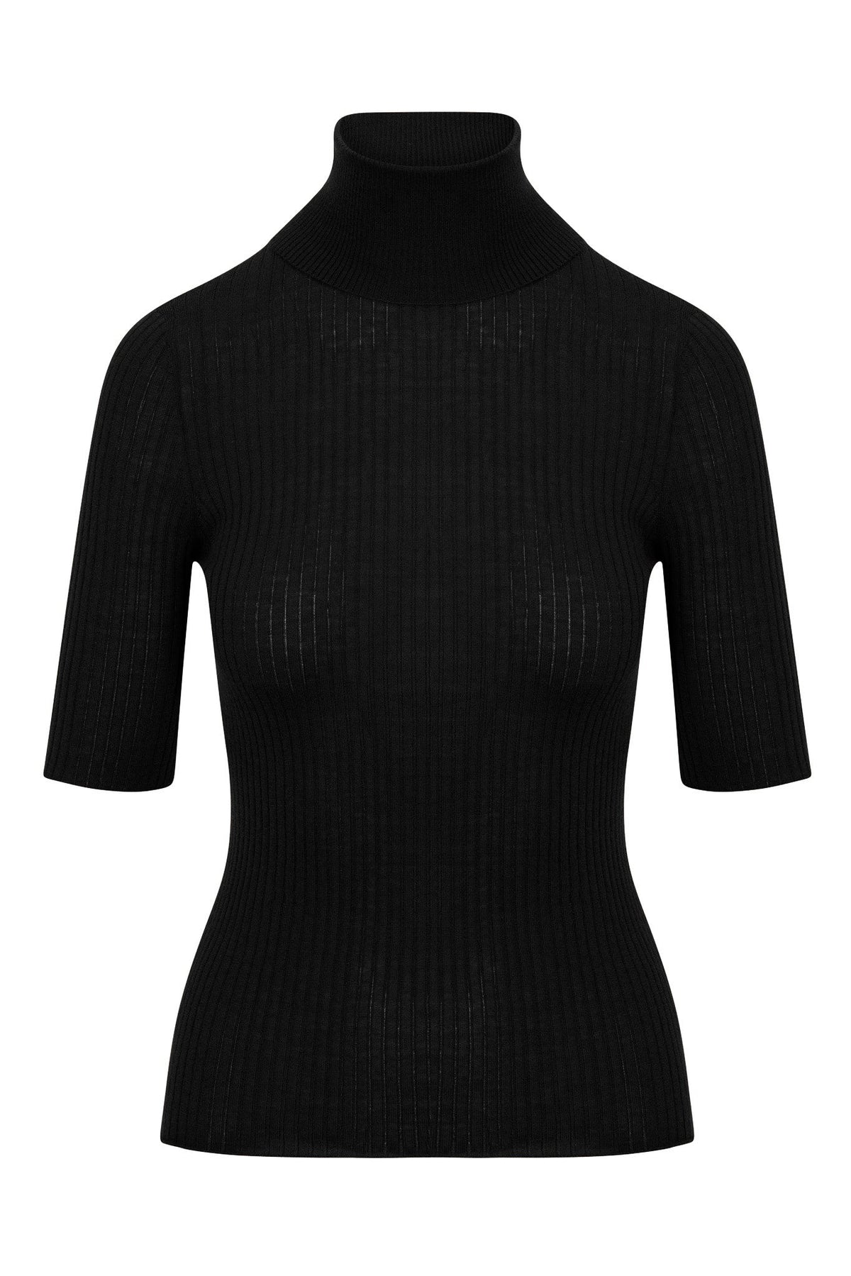 Cashmere Turtleneck in Black