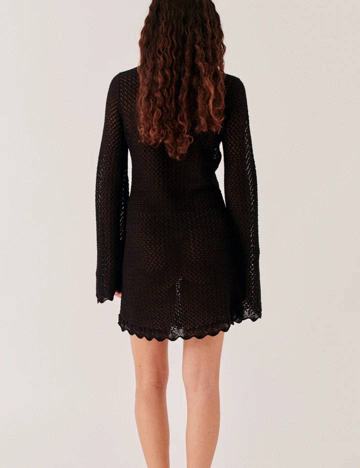 Tanzania Short Dress in Black