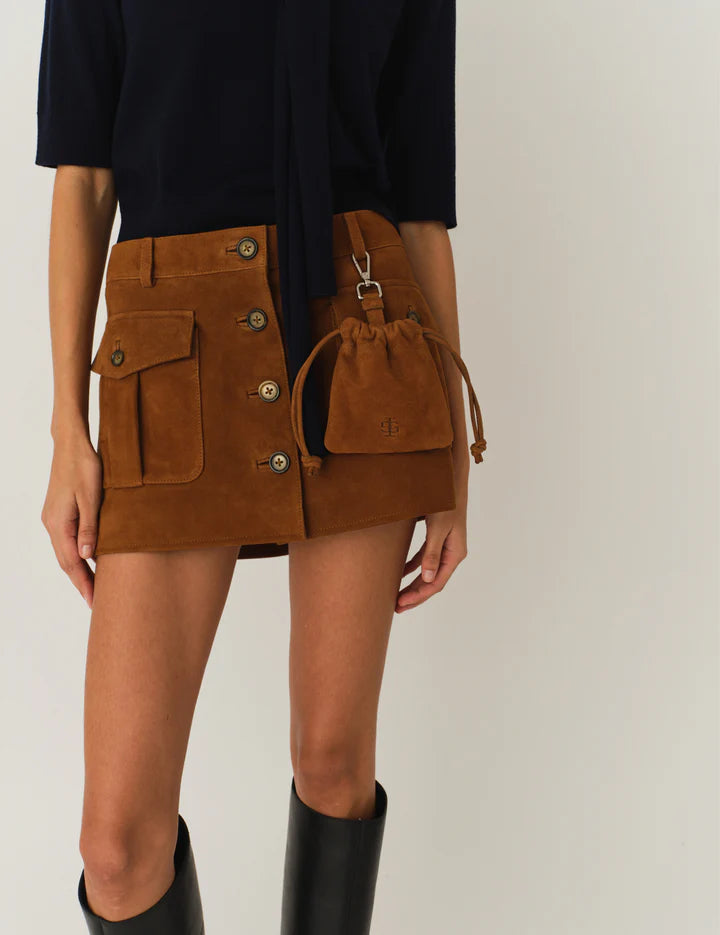 Suede Mini Skirt
