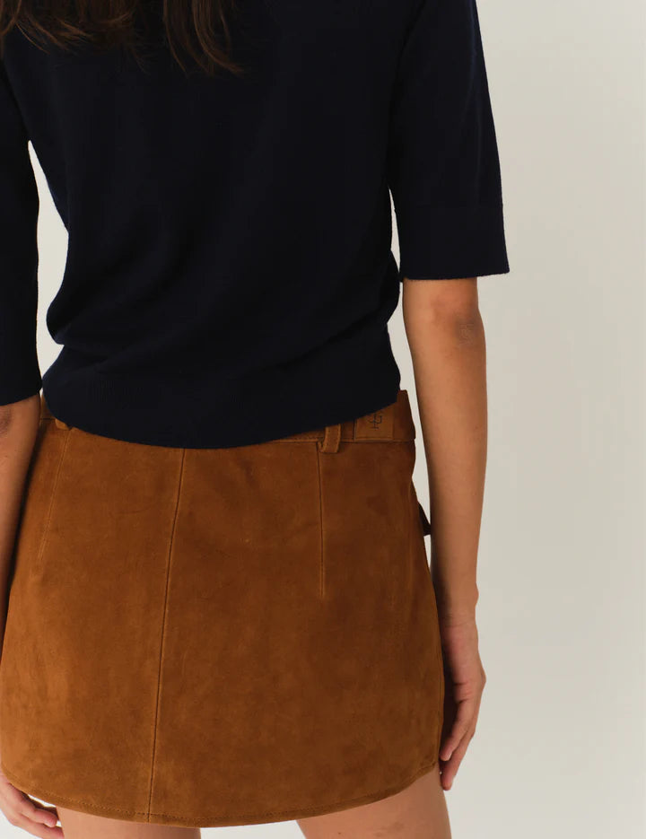 Suede Mini Skirt