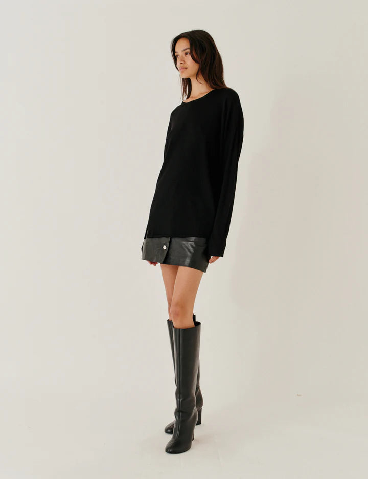Soho Mini Button Skirt