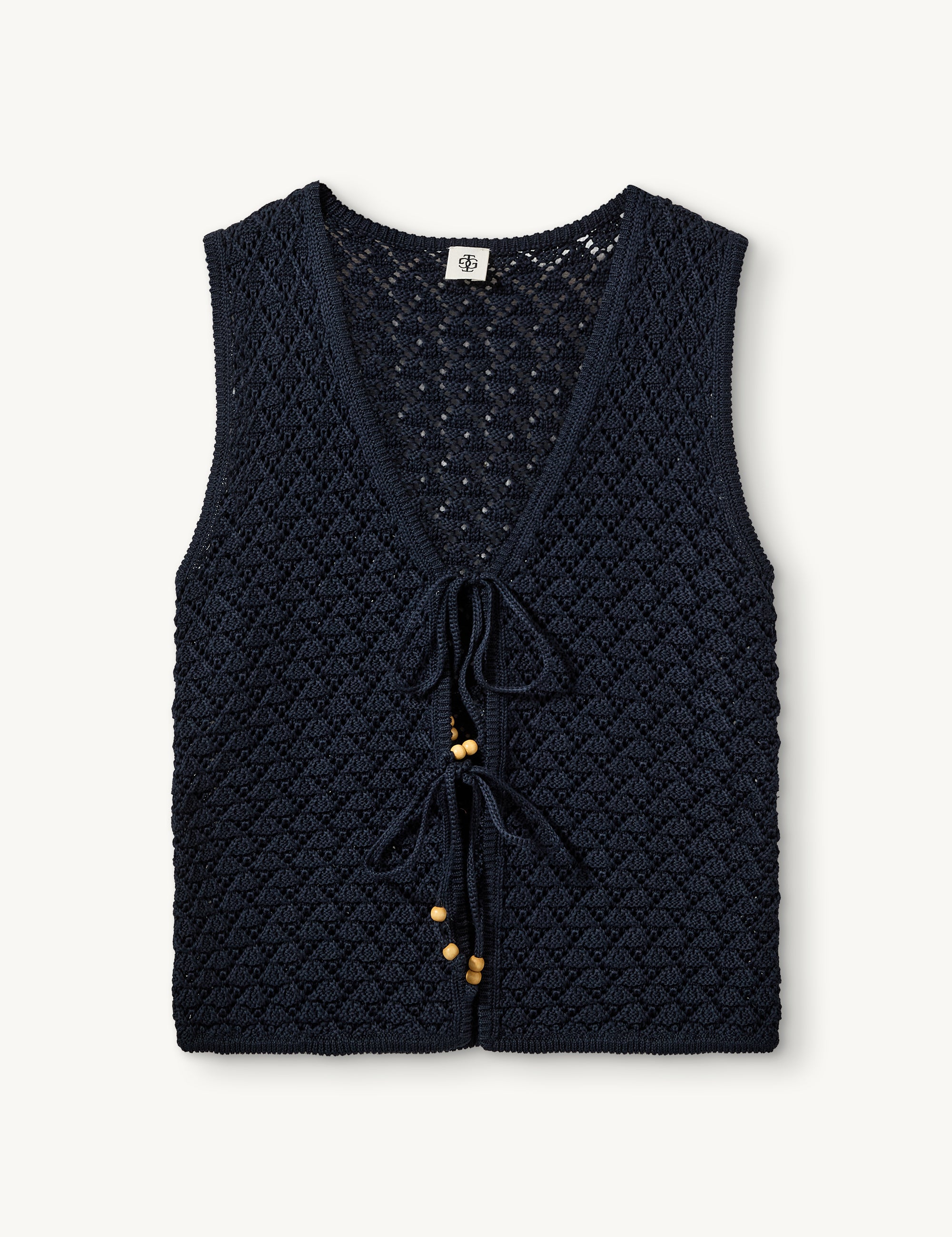 Riviera Tie Top in Navy