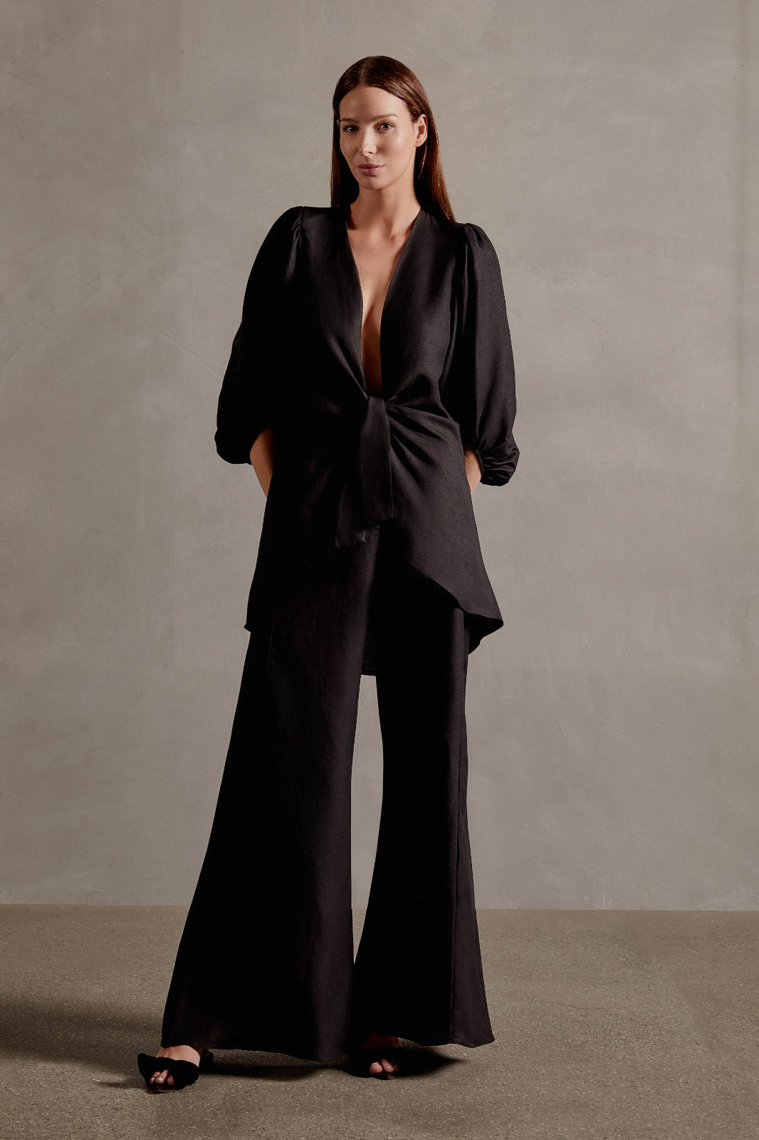 Timeless Wide Leg Pants in Black