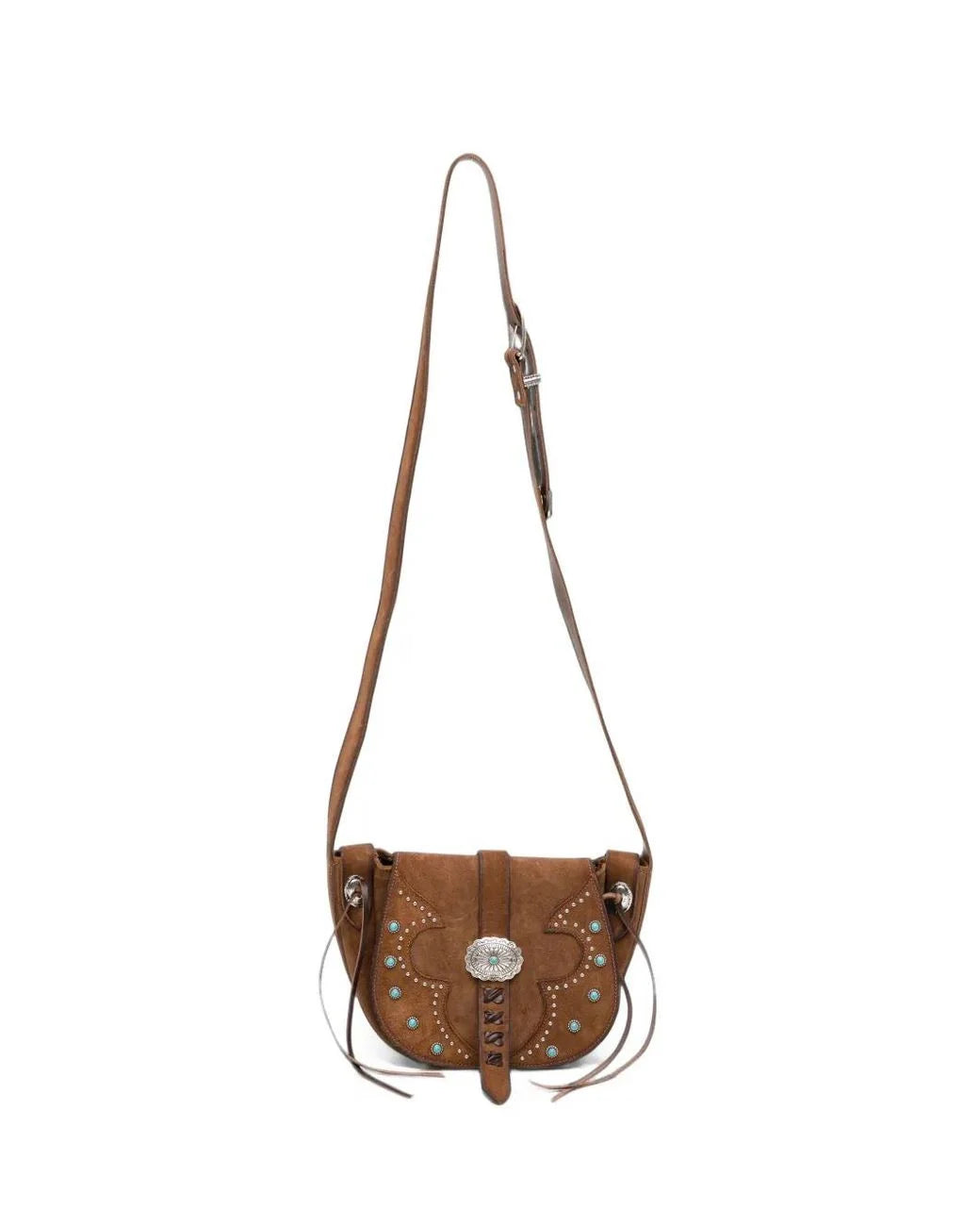 Stud-embellished Tassel Shoulder Bag