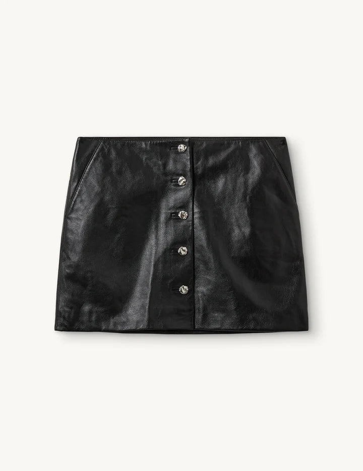 Soho Mini Button Skirt