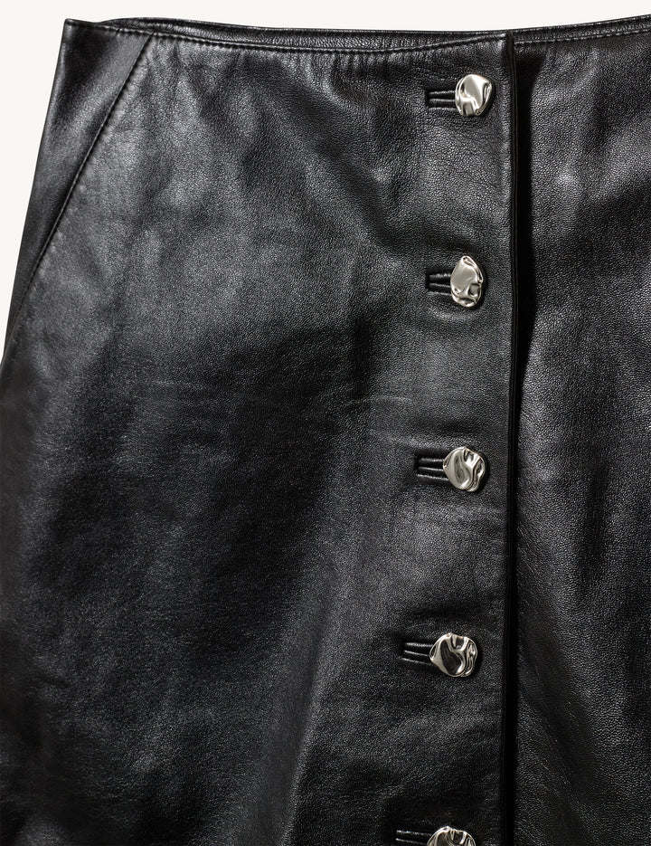 Soho Mini Button Skirt