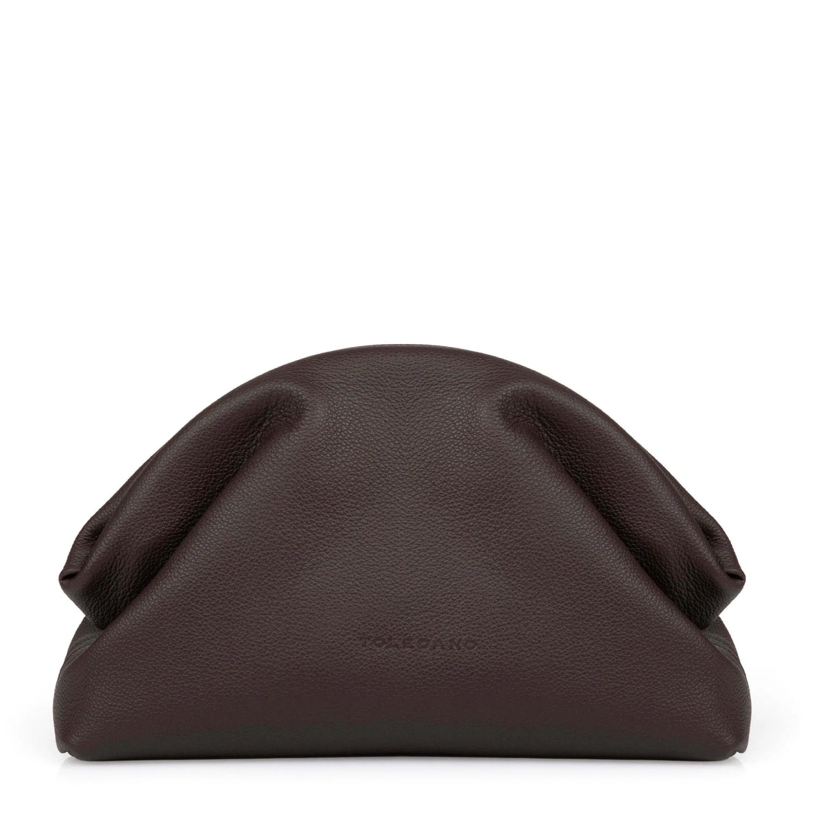 Théa Clutch in Chocolate Brown